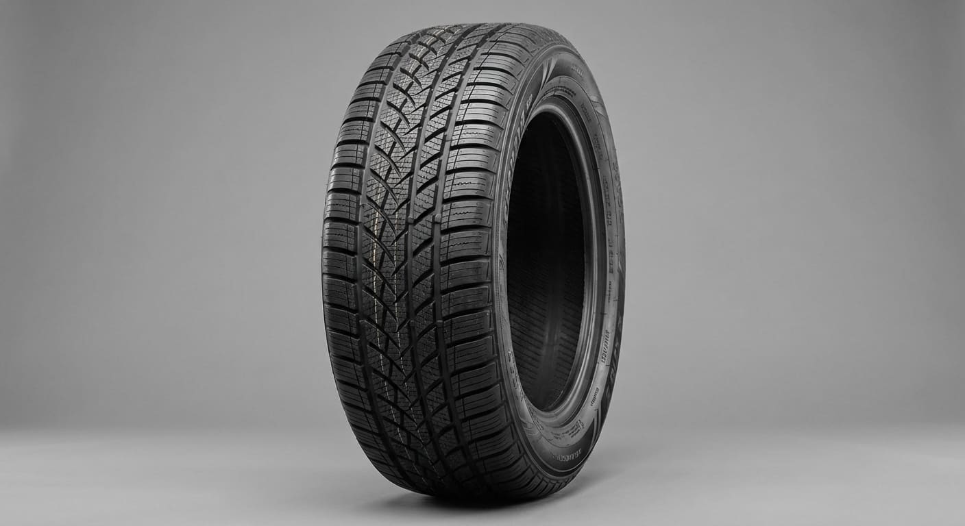 Всесезонная автомобильная шина с универсальным рисунком протектора